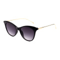 Cat Eye Design PC Frame with Metal Temple Sunglass